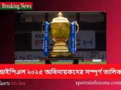 আইপিএল ২০২৫ অধিনায়কদের সম্পূর্ণ তালিকা