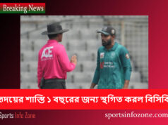 হৃদয়ের শাস্তি ১ বছরের জন্য স্থগিত করল বিসিবি ridoy